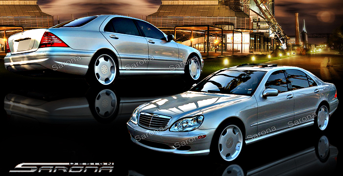 Custom Mercedes S Class  Sedan Body Kit (2000 - 2002) - $1590.00 (Manufacturer Sarona, Part #MB-034-KT)